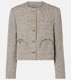 Blaze Milano Shamo linen-blend tweed jacket Blaze Milano Shamo linen-blend tweed jacket
