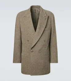Blazer Archivio en mezcla de algodón y lana espigado Blazer Archivio en mezcla de algodón y lana espigado