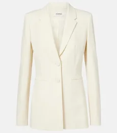 Blazer Bennet de crepé de mezcla de lana Blazer Bennet de crepé de mezcla de lana