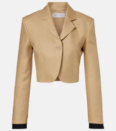 Blazer cropped Buono de lino Blazer cropped Buono de lino