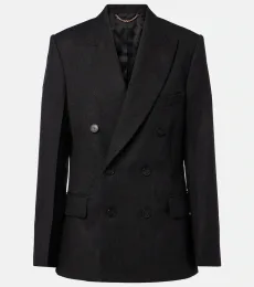Blazer cruzado de lana virgen
