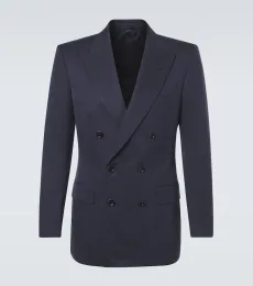 Blazer cruzado de seda Blazer cruzado de seda
