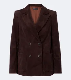 Blazer cruzado Jones de ante