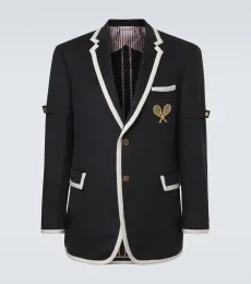 Blazer de cachemir bordado Blazer de cachemir bordado