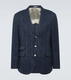 Blazer de mezcla de lino, seda y lana Blazer de mezcla de lino, seda y lana