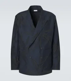 Blazer en jacquard de coton mélangé Blazer en jacquard de coton mélangé