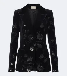 Blazer en velours à sequins Blazer en velours à sequins