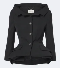 Blazer peplum de lana Blazer peplum de lana
