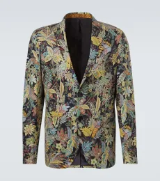 Blazer Roma imprimé en laine mélangée Blazer Roma imprimé en laine mélangée
