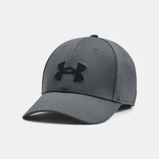 Blitzing Mens Adjustable Cap Pitch Gray / Black OSFM Blitzing Mens Adjustable Cap Pitch Gray / Black OSFM