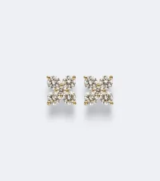 Bloom 18kt gold earrings with diamonds Bloom 18kt gold earrings with diamonds