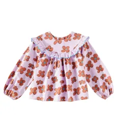 Blouse en coton à fleurs