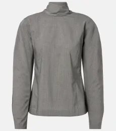 Blouse en laine mélangée Blouse en laine mélangée