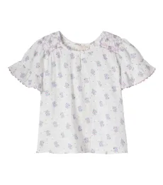 Blouse Feliza en gaze de coton à fleurs Blouse Feliza en gaze de coton à fleurs
