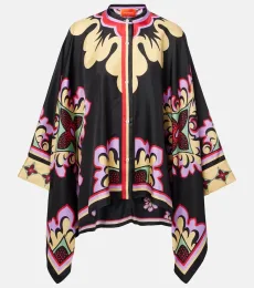 Blouse Foulard imprimée en soie Blouse Foulard imprimée en soie
