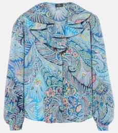 Blouse imprimée en coton mélangé Blouse imprimée en coton mélangé