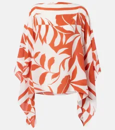 Blouse Tambuto imprimée en soie Blouse Tambuto imprimée en soie