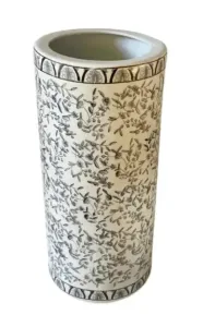 Blue And White Ditsy Print Umbrella Stand