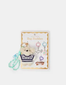 Blue Snuggle Pup Bag Charm Blue Snuggle Pup Bag Charm