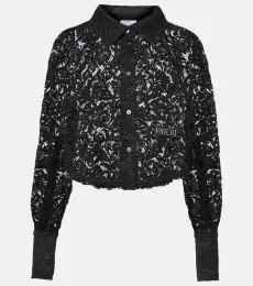 Blusa cropped de encaje Blusa cropped de encaje