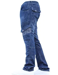 BNWT Designer Branded Heavy Duty multi Pocket Dark Cargo Combat Denim Jeans Pants All Waist & Leg Si BNWT Designer Branded Heavy Duty multi Pocket Dark Cargo Combat Denim Jeans Pants All Waist & Leg Si