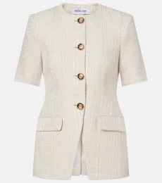 Bodie cotton-blend tweed jacket Bodie cotton-blend tweed jacket