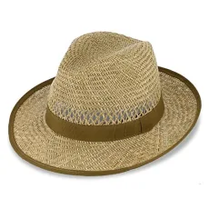 Bogart Straw Hat for women & men | Summer Hat with ribbon & edging | Sun Hat with wide brim | Beach Bogart Straw Hat for women & men | Summer Hat with ribbon & edging | Sun Hat with wide brim | Beach