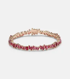 Bold 18kt rose gold bracelet with rubies Bold 18kt rose gold bracelet with rubies