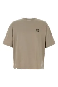 Bold Fox Head T-shirt Beige Size