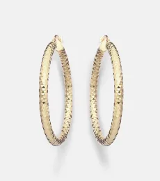 Bold Sparkle Medium 14kt gold hoop earrings Bold Sparkle Medium 14kt gold hoop earrings