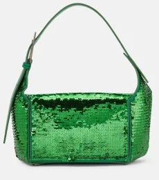 Bolso 77 de piel con lentejuelas Bolso 77 de piel con lentejuelas