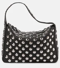 Bolso al hombro Elena Small de piel con tachuelas Bolso al hombro Elena Small de piel con tachuelas