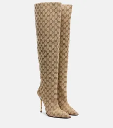 Bombshell GG Canvas over-the-knee boots Bombshell GG Canvas over-the-knee boots
