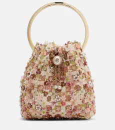 Bon Bon floral embellished bucket bag Bon Bon floral embellished bucket bag