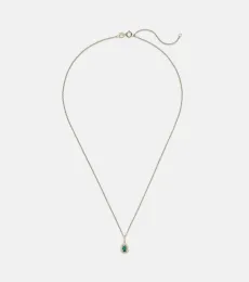 Bonbon 14kt gold pendant necklace with emerald Bonbon 14kt gold pendant necklace with emerald