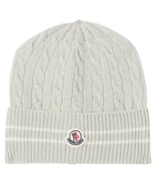 Bonnet à logo en laine vierge Bonnet à logo en laine vierge