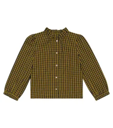 Bonpoint Brunella checked cotton blouse
