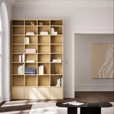 Bookcase in White Oak with Doors and Backpanels Bookcase in White Oak with Doors and Backpanels