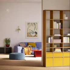 Bookcase in Yellow with Drawers Bookcase in Yellow with Drawers