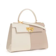 Borsa da donna Elena - Twin BeigeTaupe Camoscio beige Borsa da donna Elena - Twin BeigeTaupe Camoscio beige