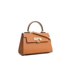 Borsa da donna Greta - Miele Camoscio sky Borsa da donna Greta - Miele Camoscio sky