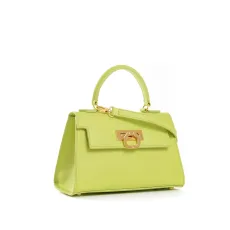 Borsa da donna Greta - Verde 34 Camoscio fucsia Borsa da donna Greta - Verde 34 Camoscio fucsia