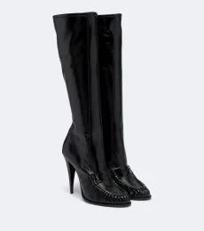 Botas altas Le Loafer Cassandre de piel Botas altas Le Loafer Cassandre de piel