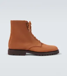 Botas con cordones de ante Botas con cordones de ante