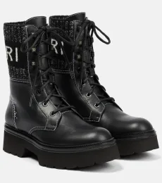 Botas con cordones de piel Botas con cordones de piel