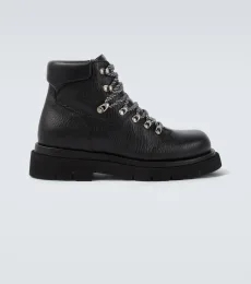 Botas con cordones Lug de piel Botas con cordones Lug de piel