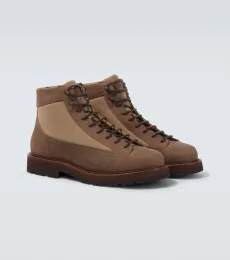 Botas con cordones y ante Botas con cordones y ante