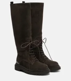 Botas de ante con cordones y cuentas Monili Botas de ante con cordones y cuentas Monili