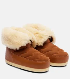 Botas de nieve Evx de piel y ante