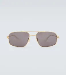 Bottega Veneta Bond square aviator sunglasses
